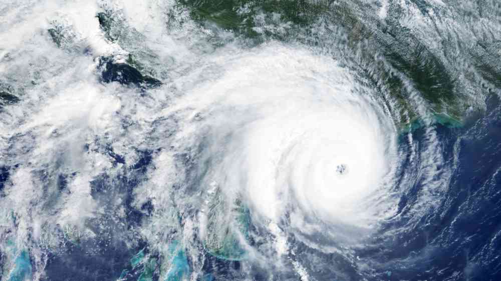 Hurricane, tornado from space