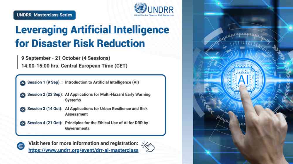 Banner for DRR-AI Masterclass series