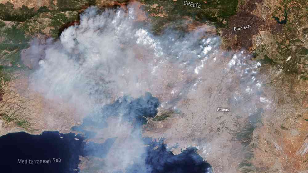 Vilia wildfires, Greece, August 2021