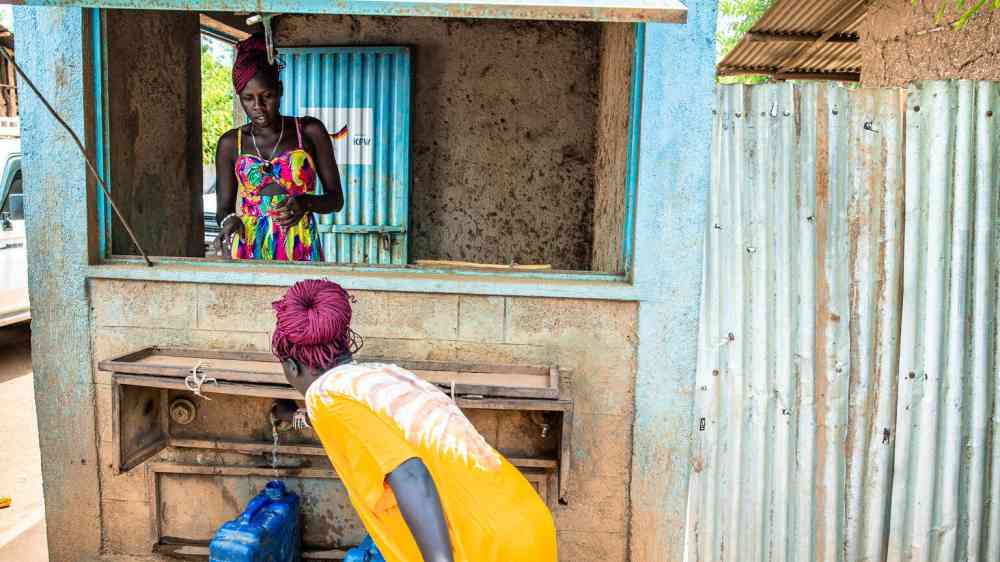 In Itang, Gambella region, Ethiopia, Akila runs a water kiosk.