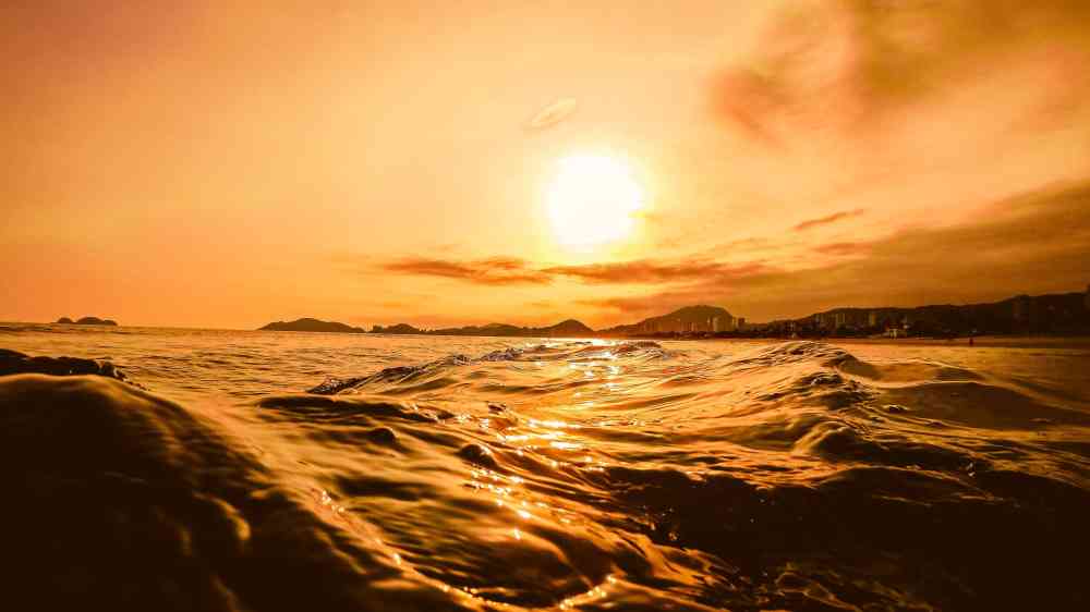 Sunset on the ocean