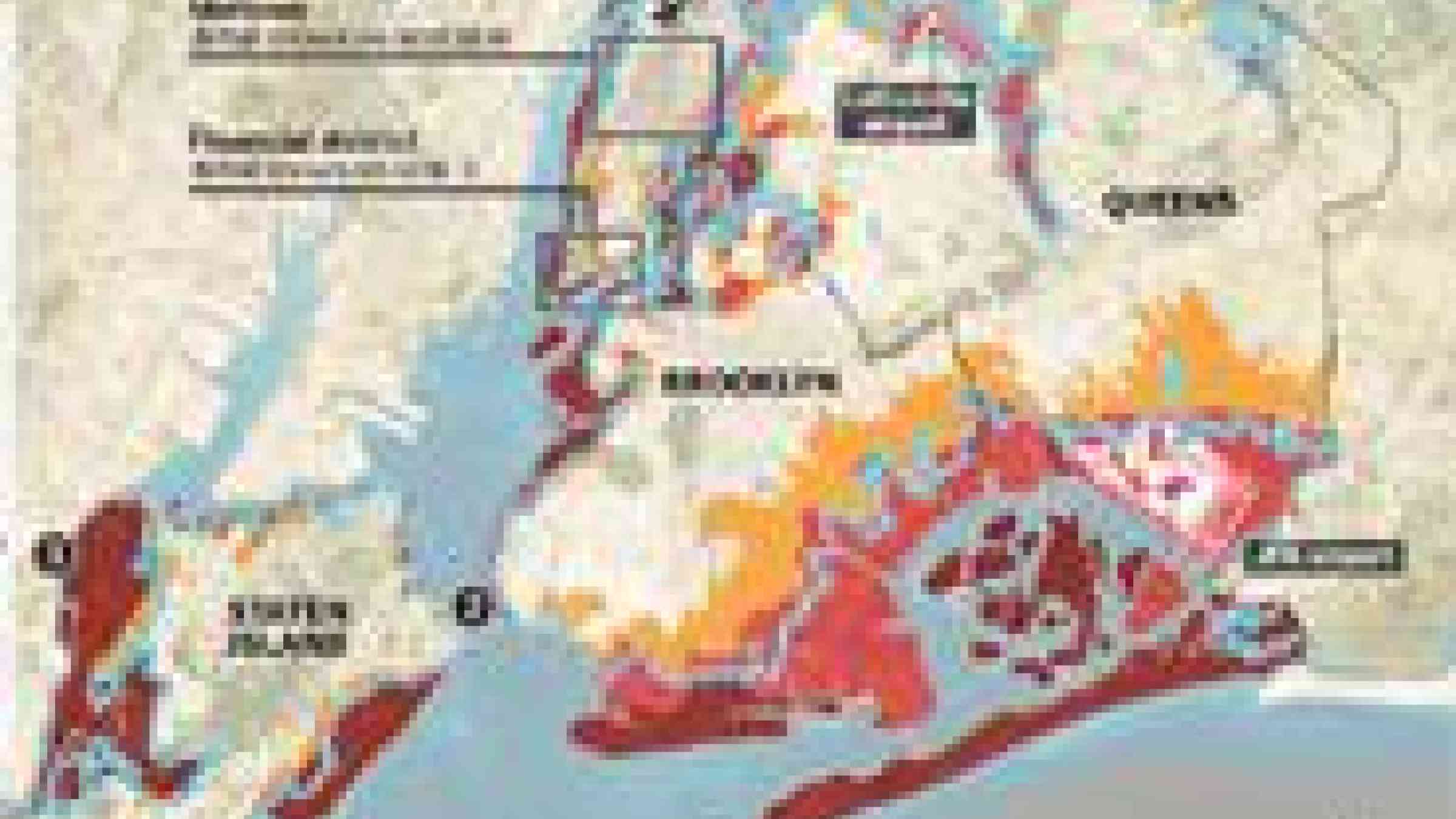 by NYC Open Data; FEMA; FT research • Photos: NASA, Alamy • FT Graphic: Chris Campbell