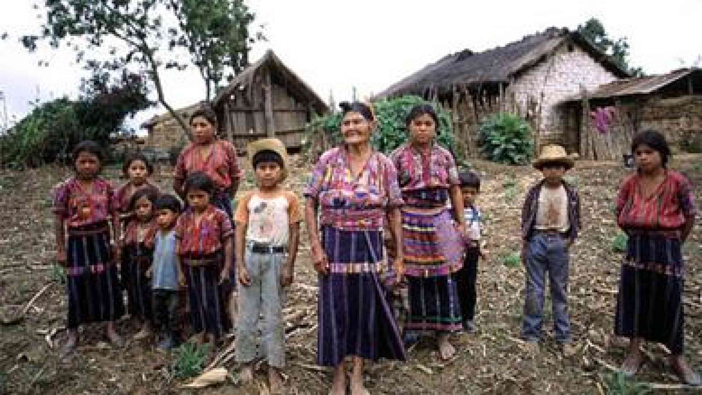 A Cakchiquel family in the hamlet of Patzutzun, Guatemala by UN Photo