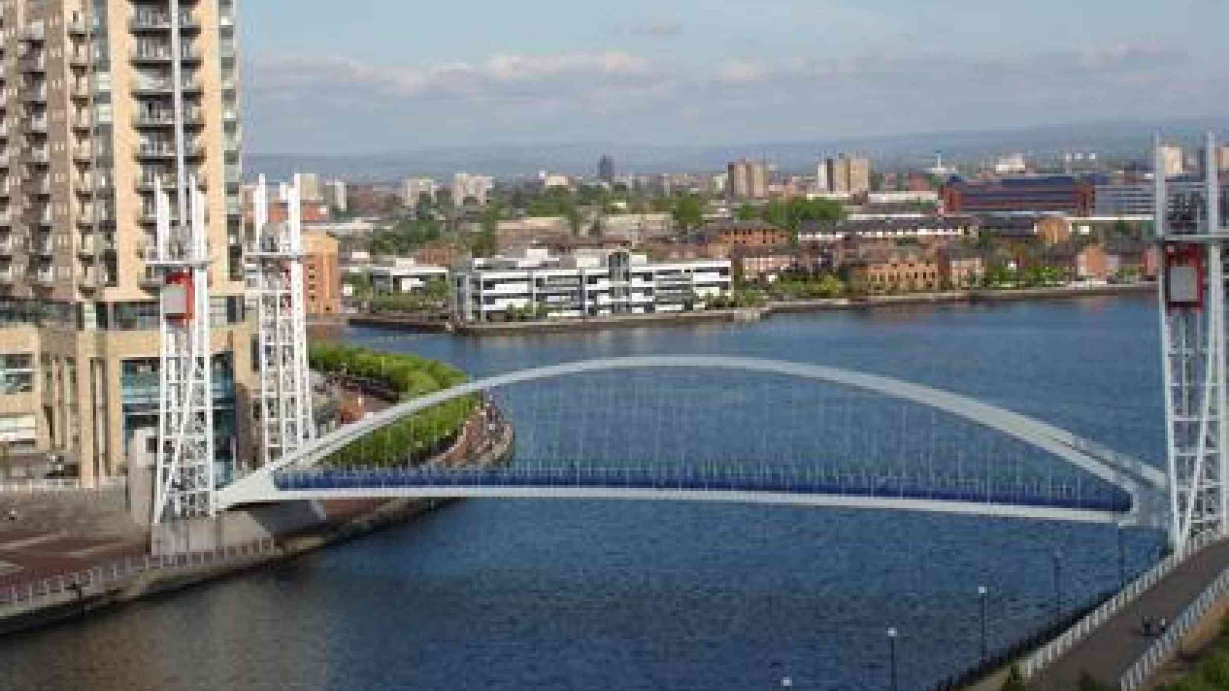Salford Quays, UK where this week's International Conference on Resilience is taking place. (Photo: UNISDR)