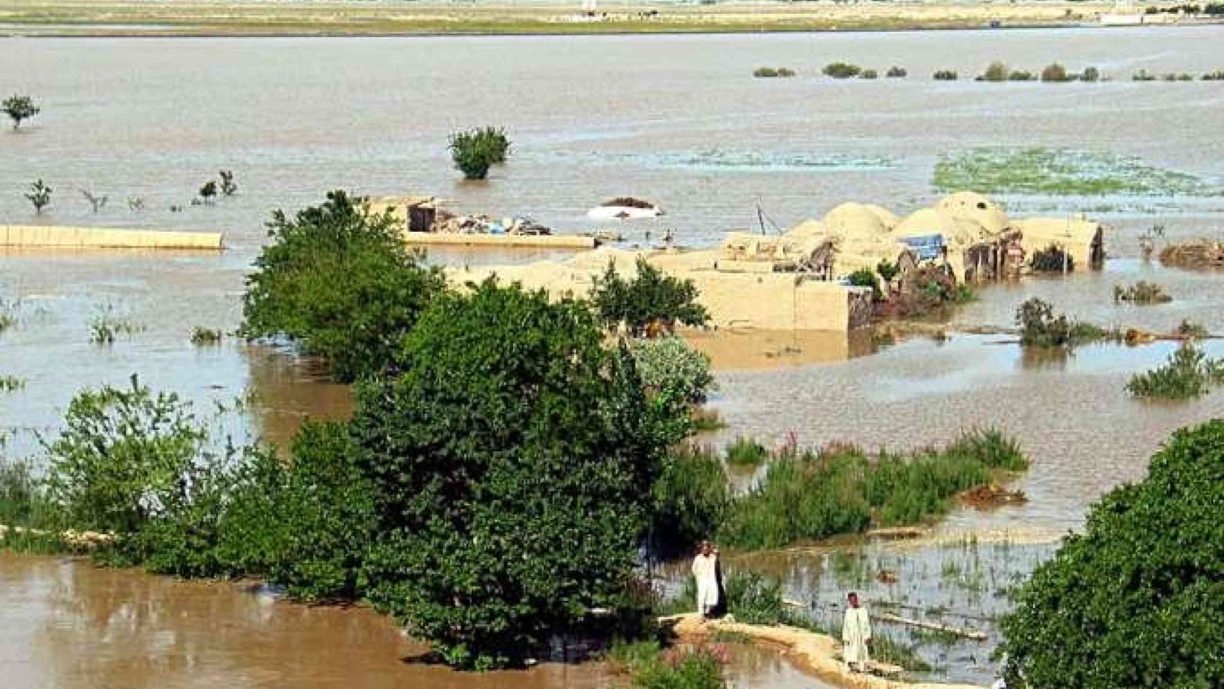 Flooded Kokaldash Village in Jawzjan Province (Afghanistan). UN Photo