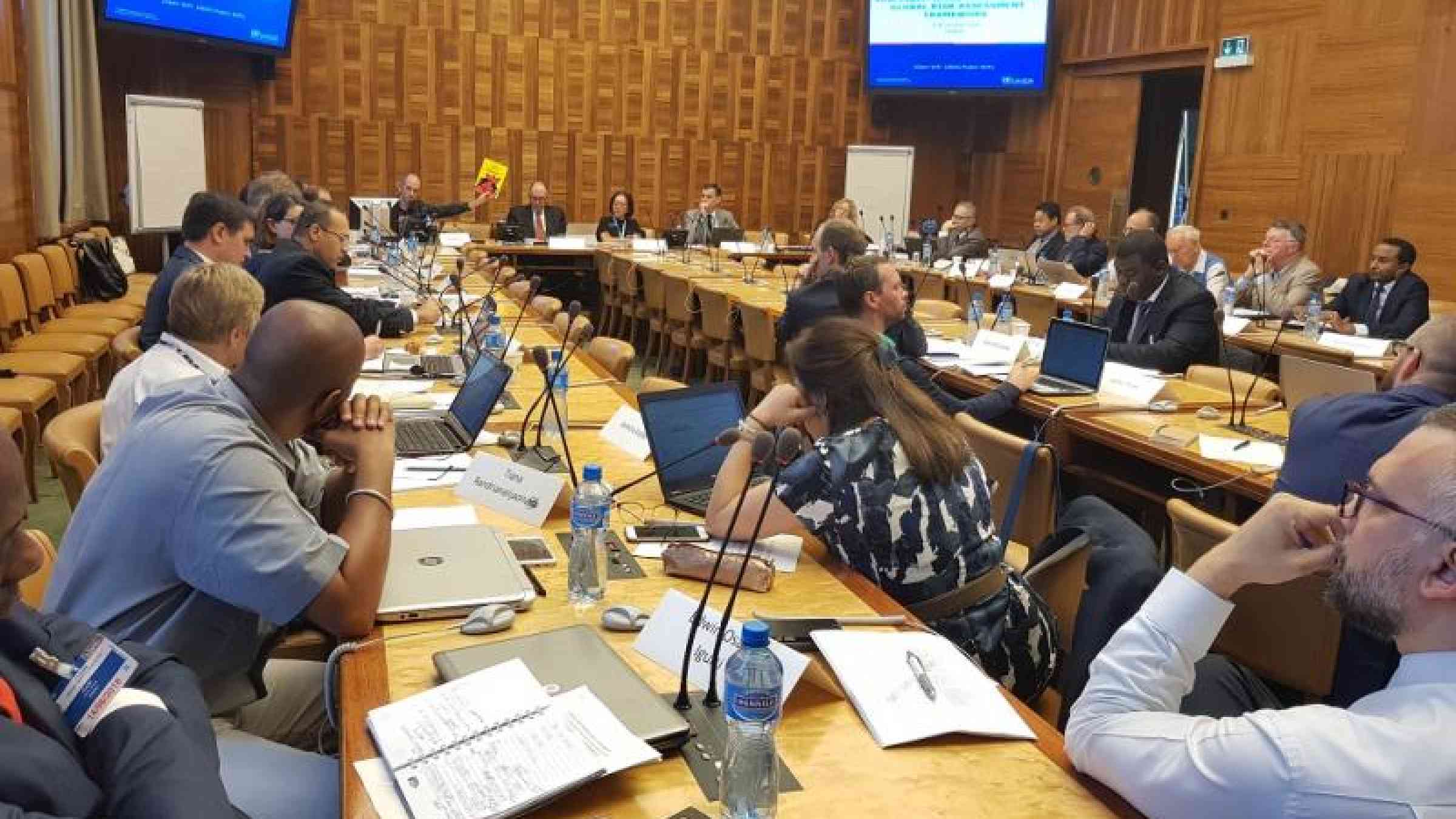 Participants engaged in the first GRAF Expert Group meeting in Geneva