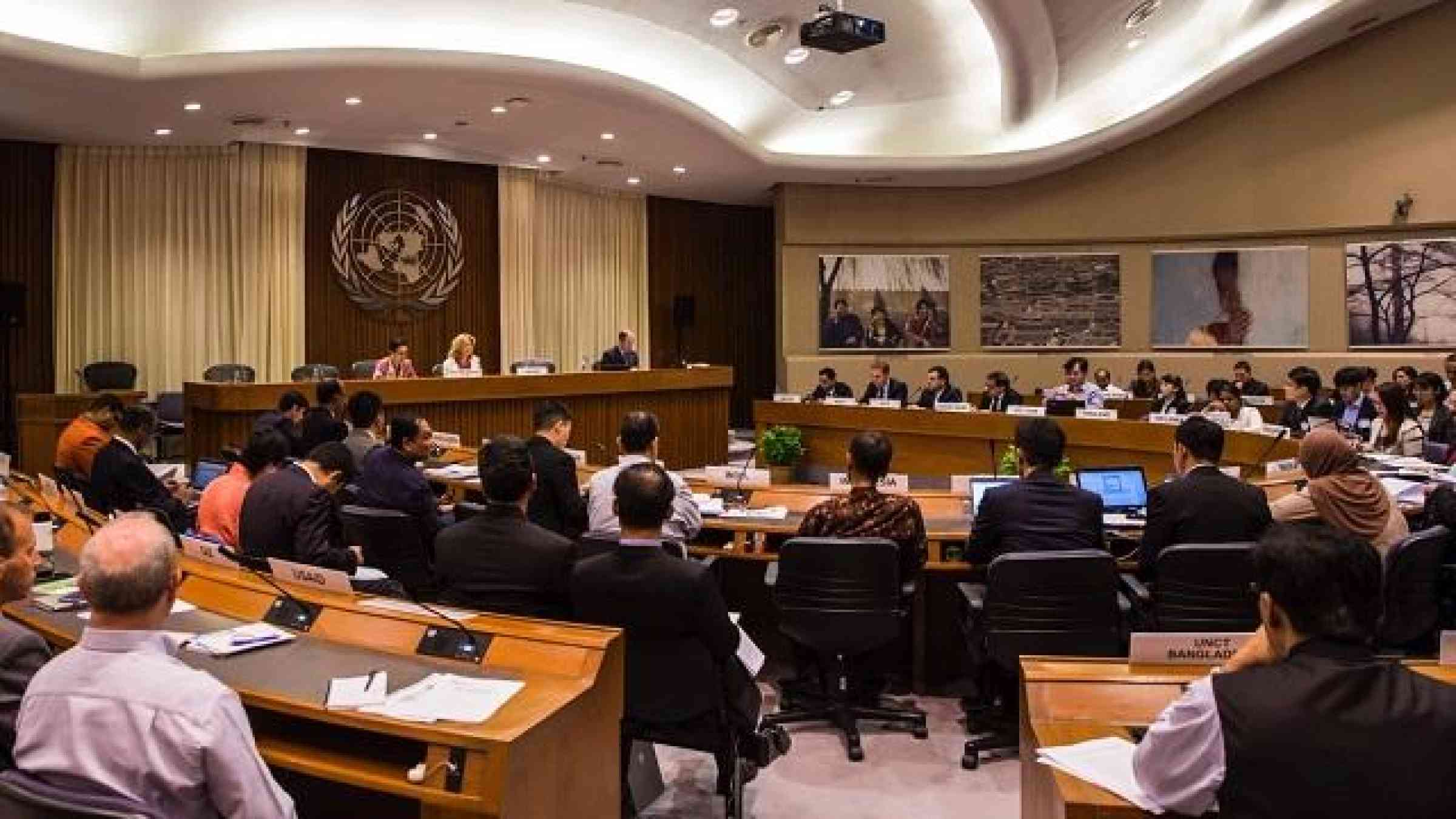 Photo of the opening session of the workshop in the UN Conference Center Bangkok