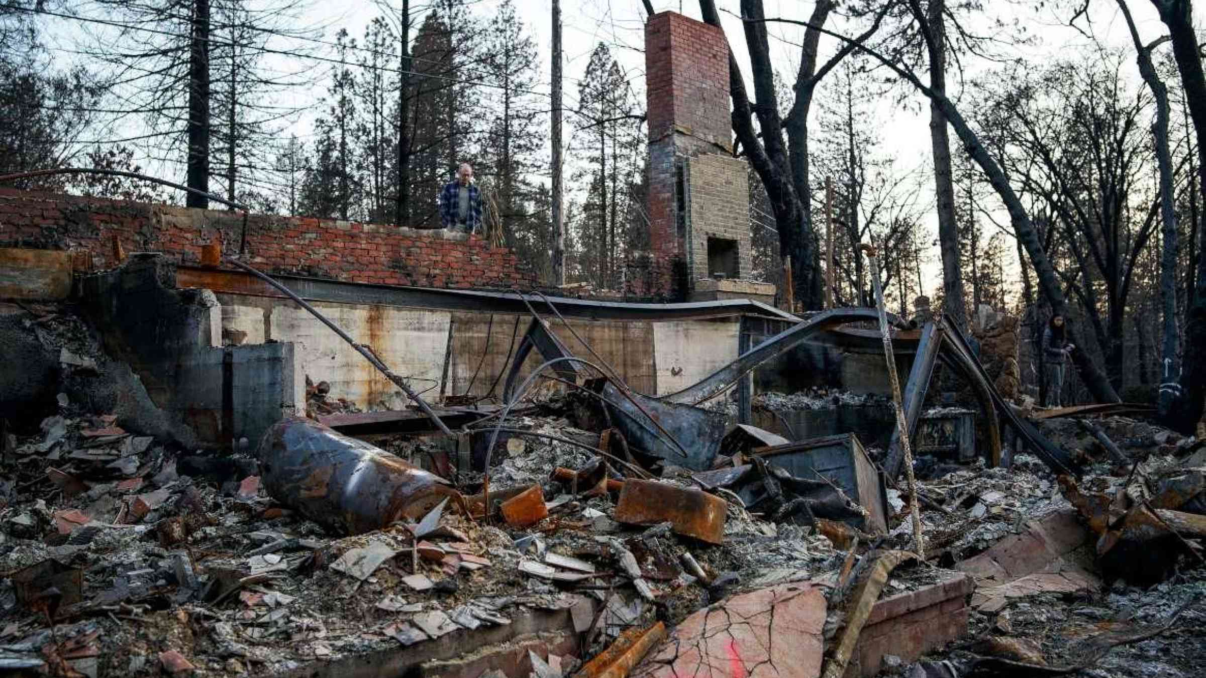 Remnants of a burned home in Paradise California after the Camp Fire that occurred in November 2018. M Yerman / Shutterstock.com