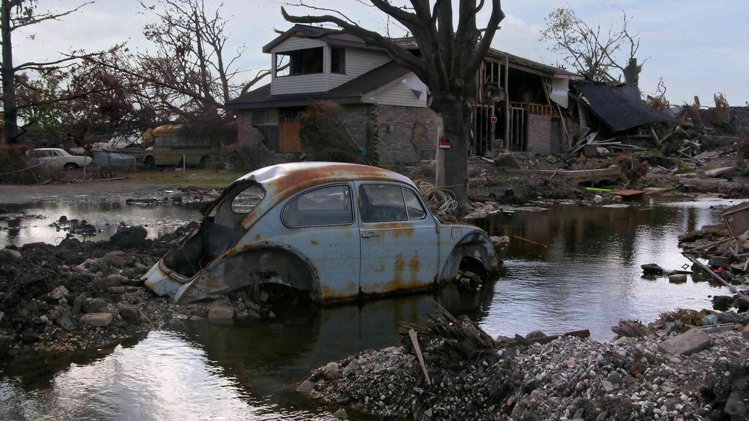 Impact of Hurricane Katrina in 2005, USA. Pattie Steib/Shutterstock