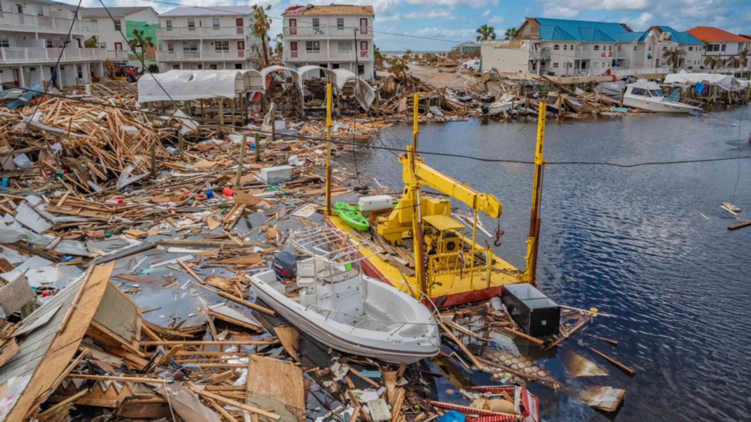 Aftermath of Hurricane Michael in Florida, USA (2018). Terry Kelly/Shutterstock