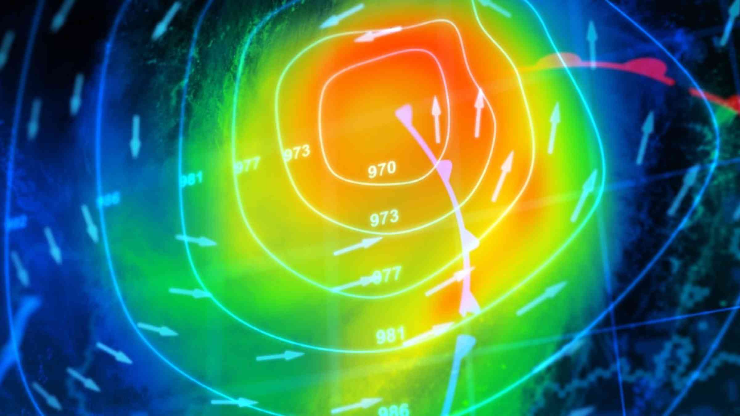 Hurricane Mitch radar projection 
