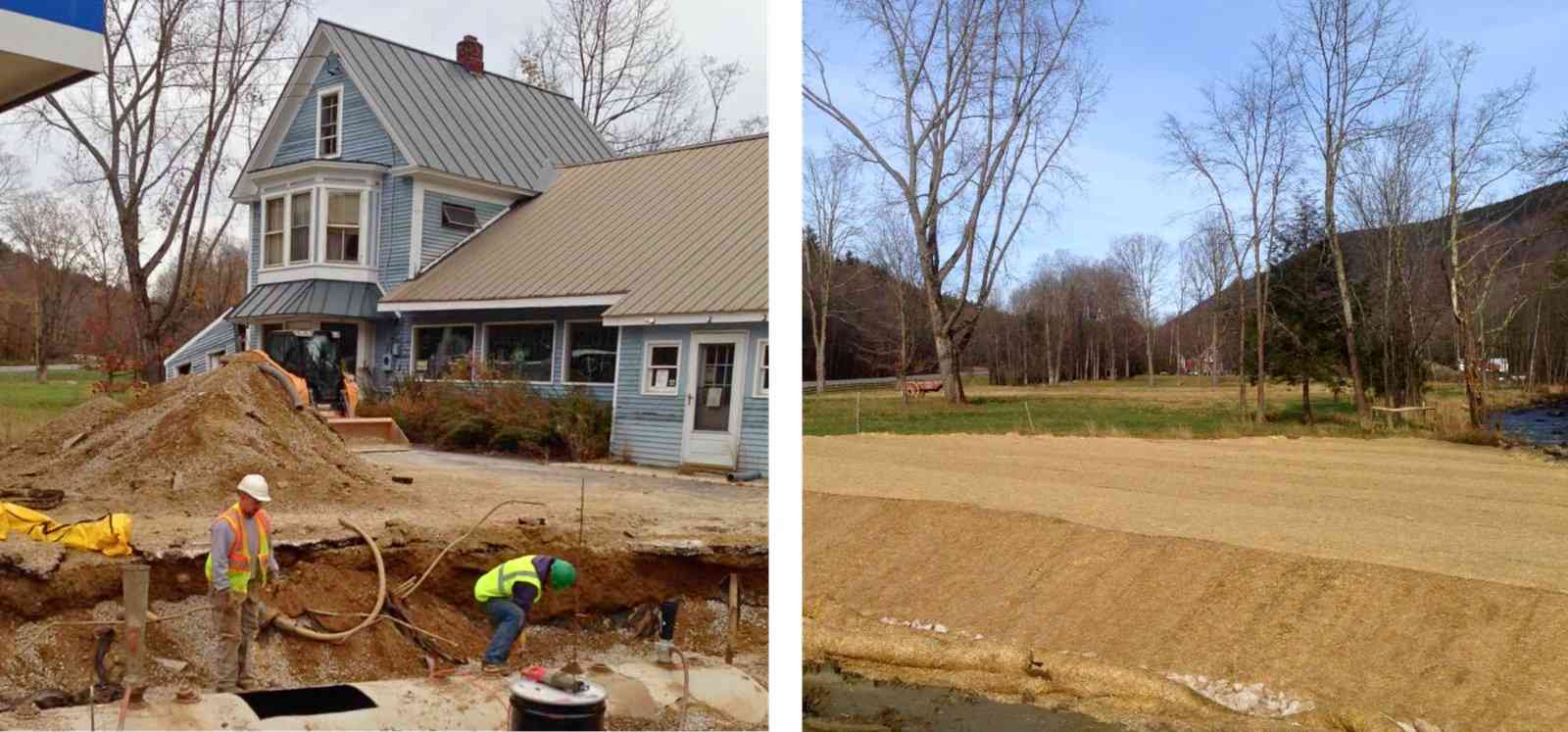 Recovery works in Vermont, USA following Hurricane Helene, 2024