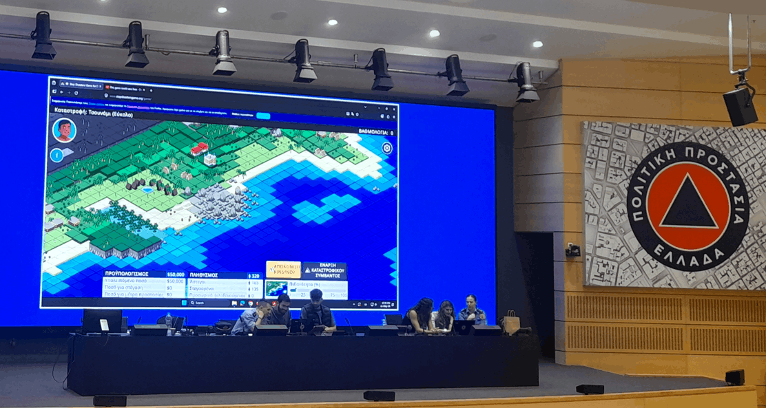 Stop Disasters game workshop Greece