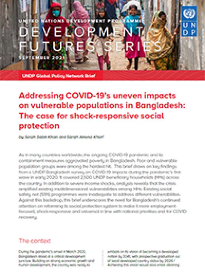 Addressing Covid-19's uneven impacts on vulnerable populations in Bangladesh