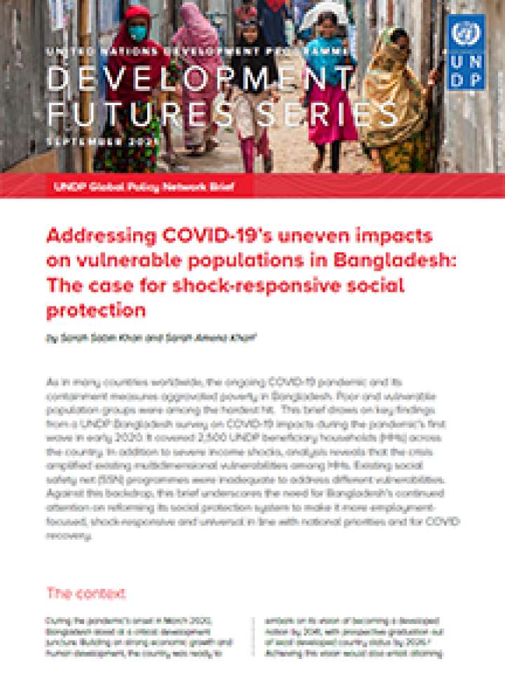 Addressing Covid-19's uneven impacts on vulnerable populations in Bangladesh