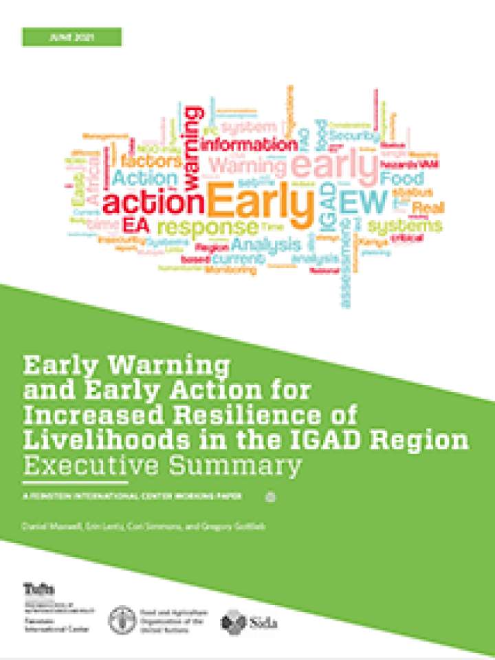 Early warning and early action for increased resilience of livelihoods in IGAD region