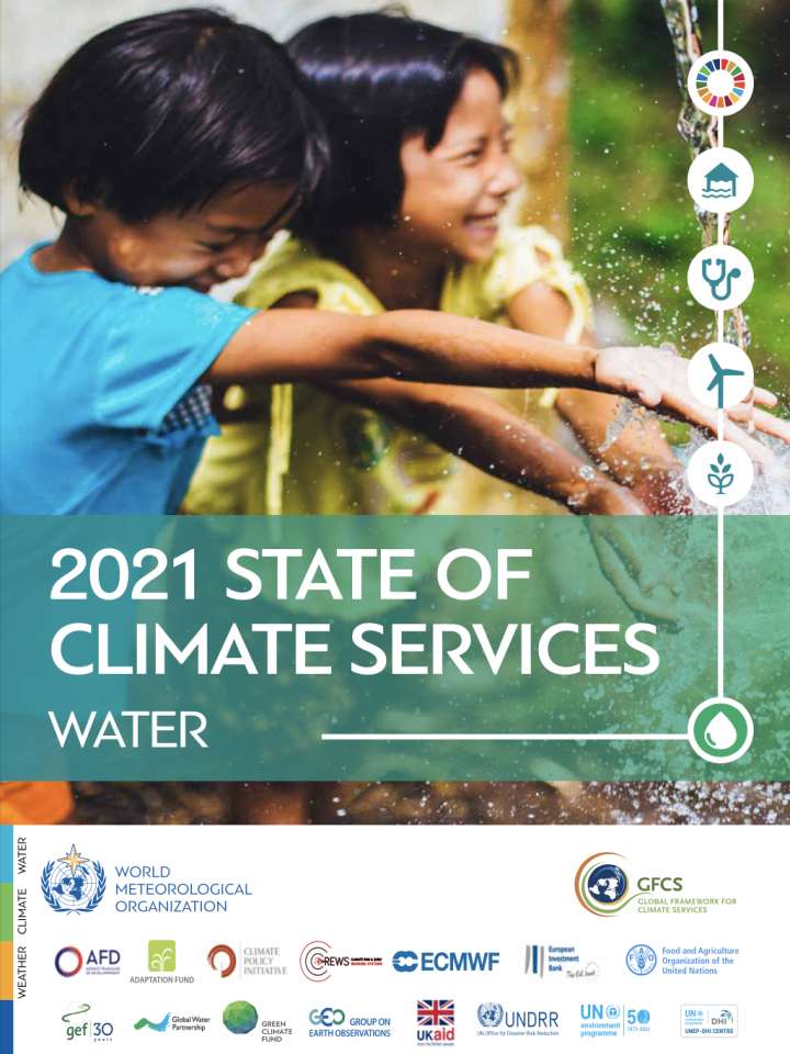 Coverpage of "2021 State of Climate Services" WMO report