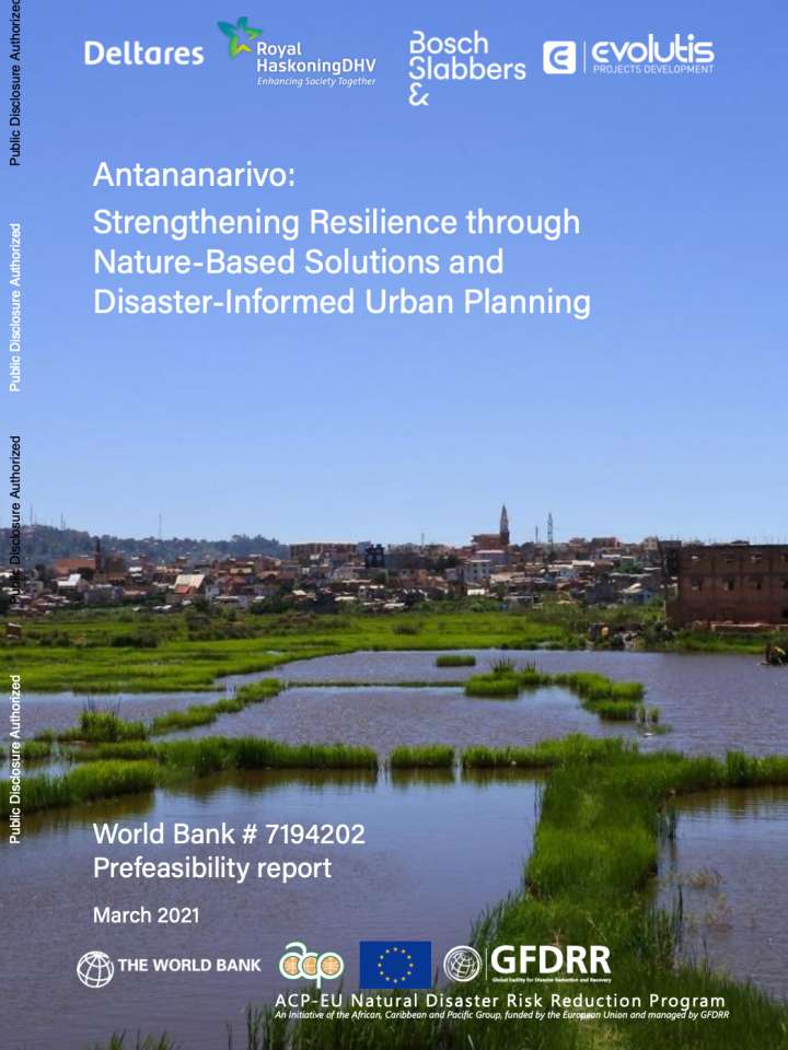Coverpage of "Antananarivo: Strengthening resilience through nature-based solutions and disaster-informed urban planning"