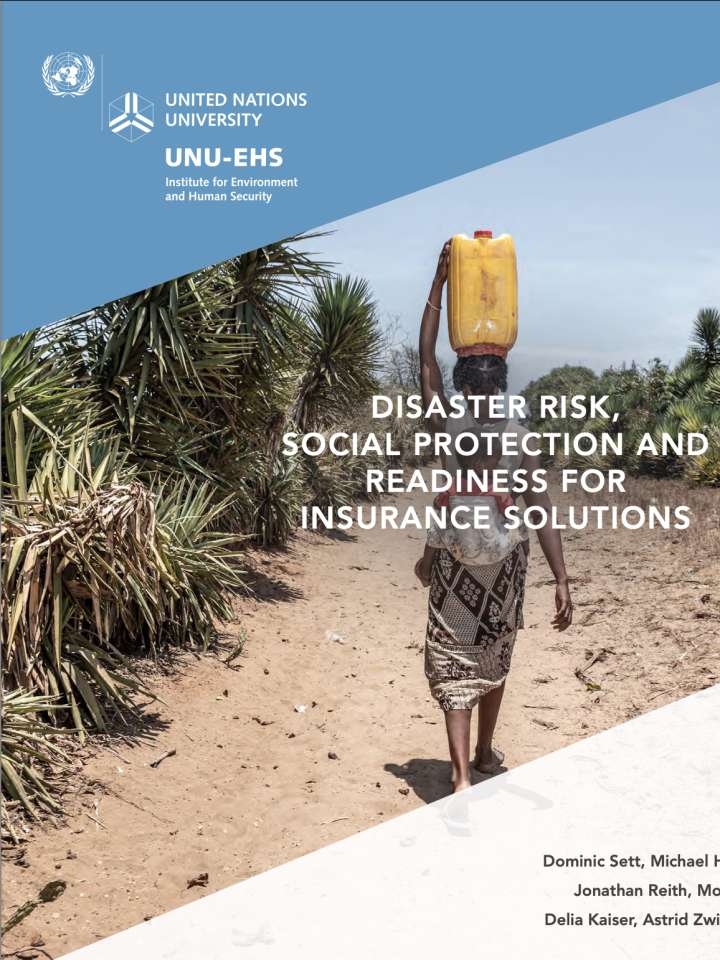 Coverpage of "InsuRisk Report 2021: Disaster risk, social protection and readiness for insurance solutions"