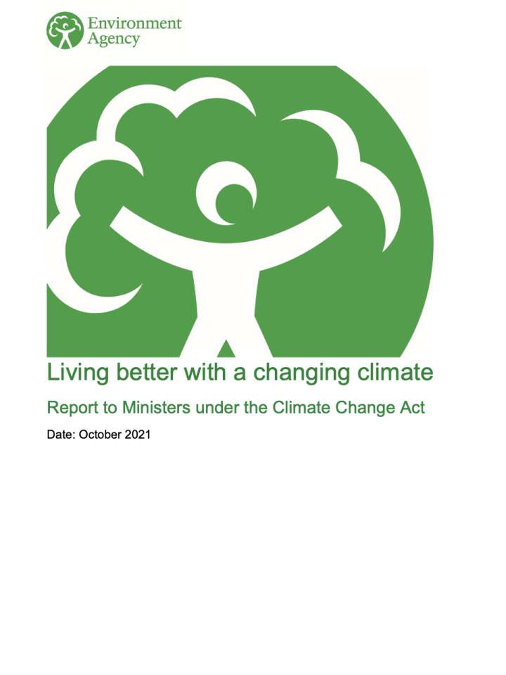 Coverpage of "Living better with a changing climate"