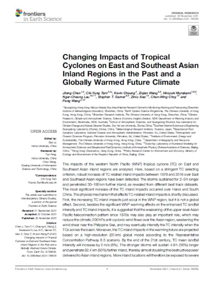 Cover and title of publication