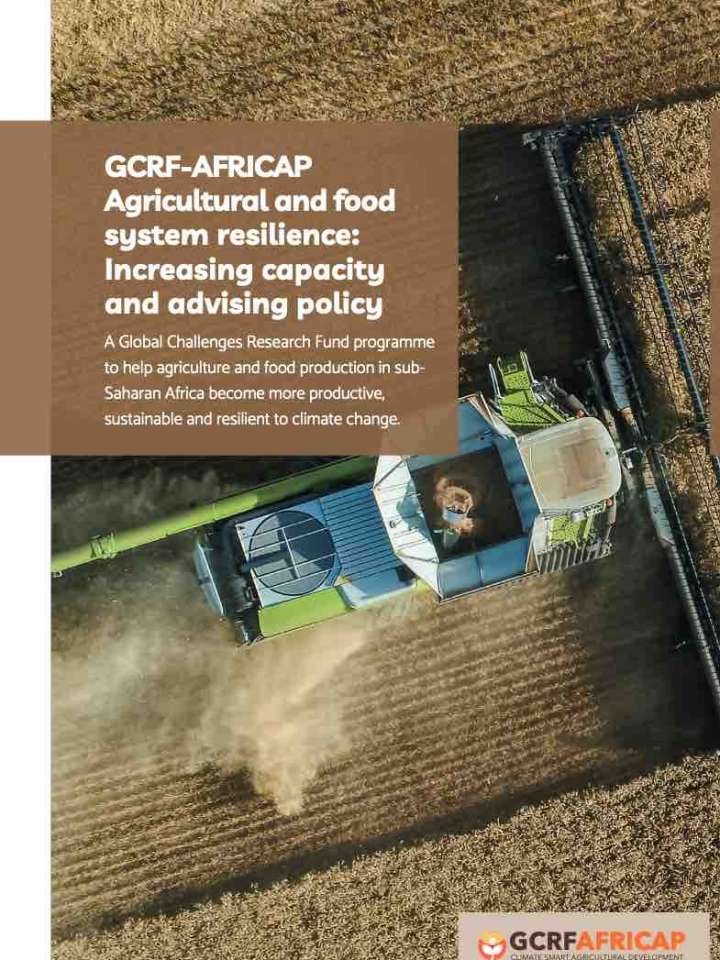 Cover of the GCRF-AFRICAP final report