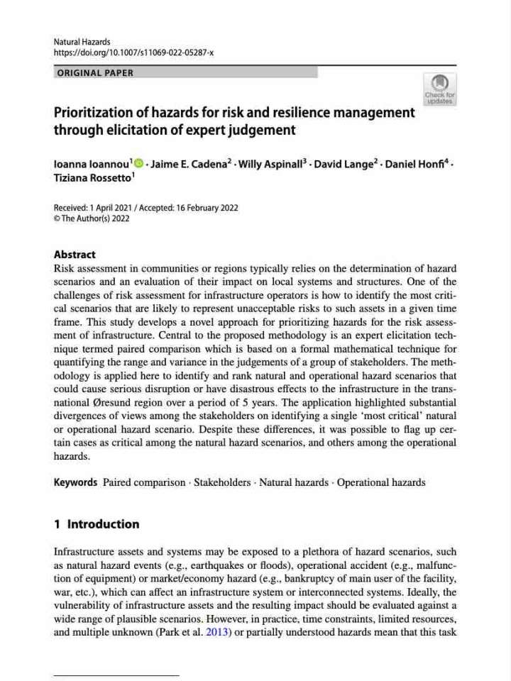 Cover of the article