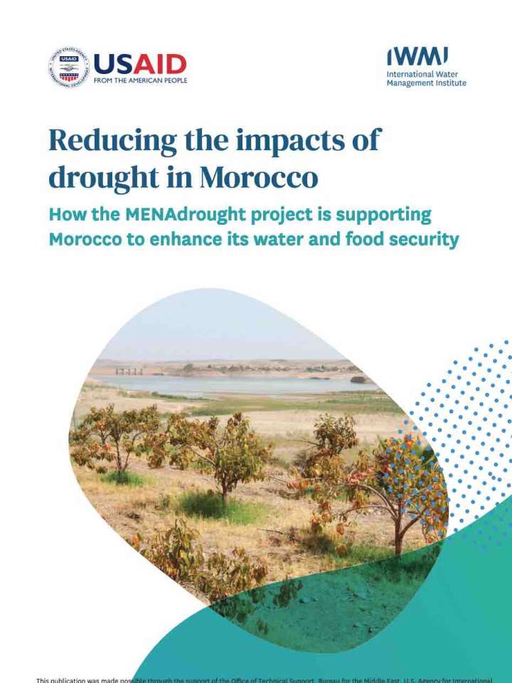 Cover of the publication: fruit trees on an arid lake shore