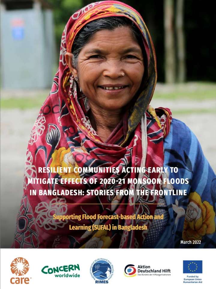 The cover shows a Bangladeshi women smiling into the camera dressed in traditional clothes.