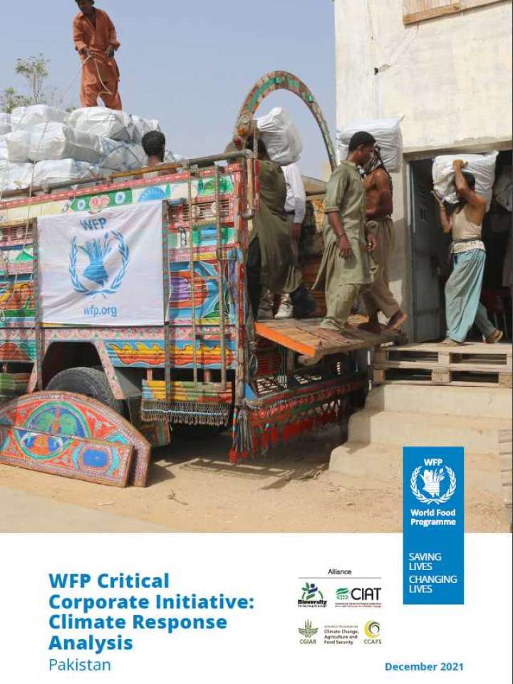 WFP Critical Corporate Initiative: Climate Response Analysis Pakistan