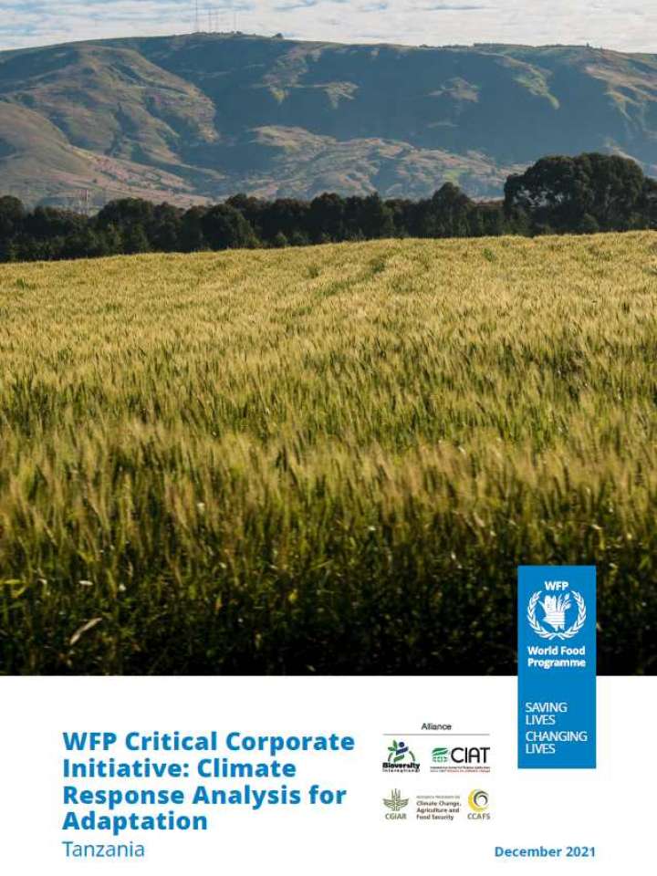 WFP Critical Corporate Initiative - Climate response analysis Tanzania