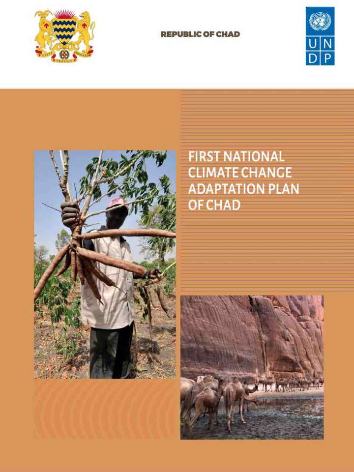 Cover of the NAP: farmer holding crops; camels in a canyon river