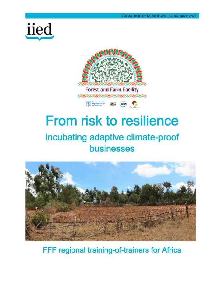 Cover of the training programme: smallholder farm land