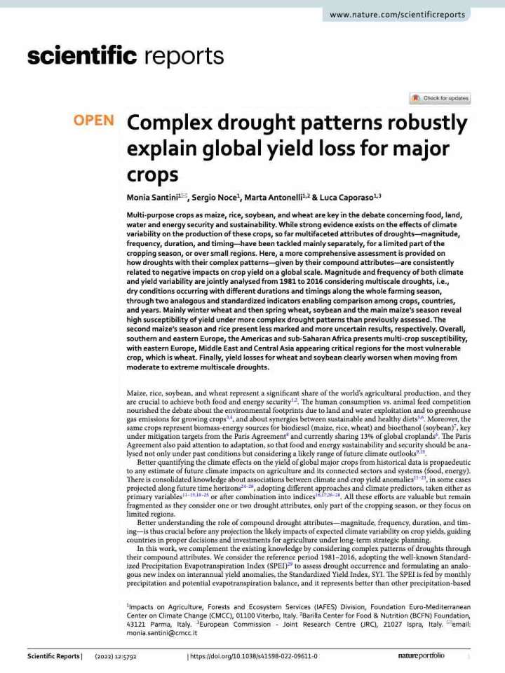 Cover page of the article