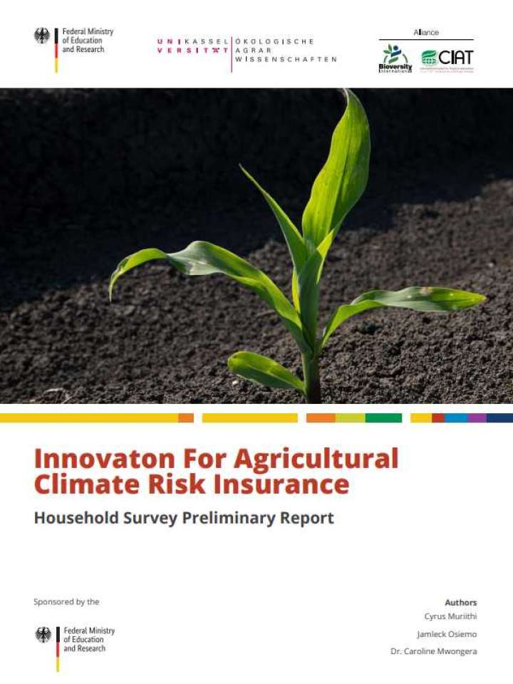 Innovation for agricultural climate risk insurance - household survey preliminary report