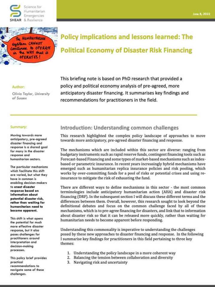 Cover page of the article