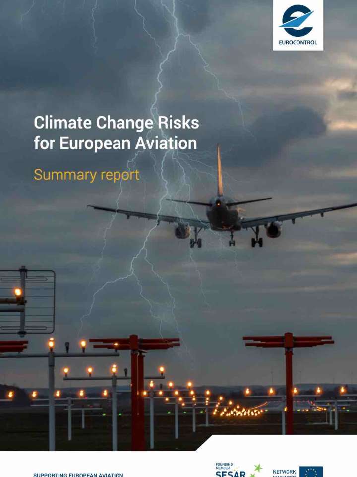 Cover of the report: airplane on approach to landing during a thunderstorm