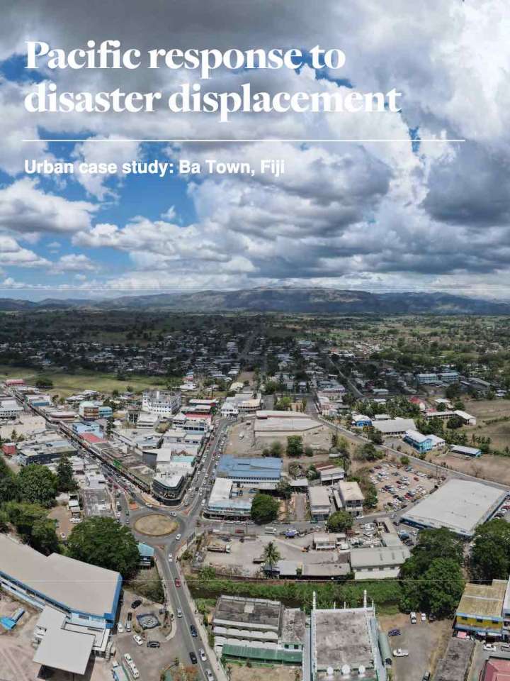 Cover of the paper: aerial view of Ba Town
