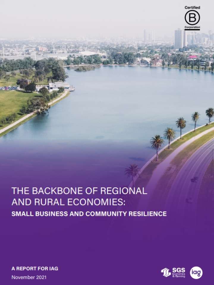 THE BACKBONE OF REGIONAL AND RURAL ECONOMIES: SMALL BUSINESS AND COMMUNITY RESILIENCE