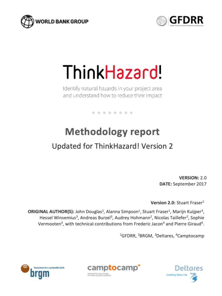 ThinkHazard!: Open source tool for diaster risk management