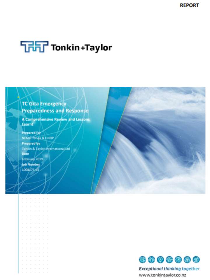 TC Gita Emergency Preparedness and Response A Comprehensive Review and Lessons Learnt