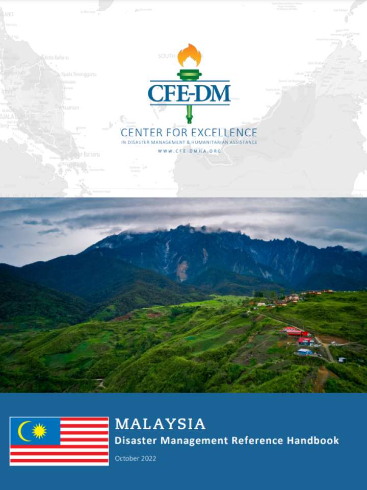 Cover of Malaysia disaster risk management handbook 2022