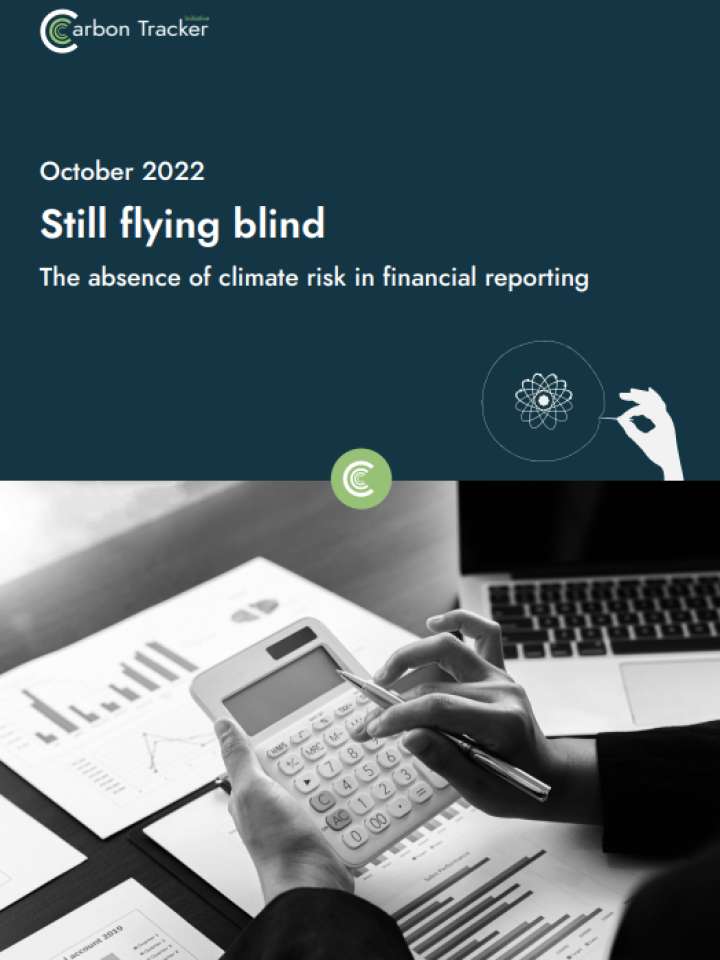 Still flying blind: The absence of climate risk in financial reporting 