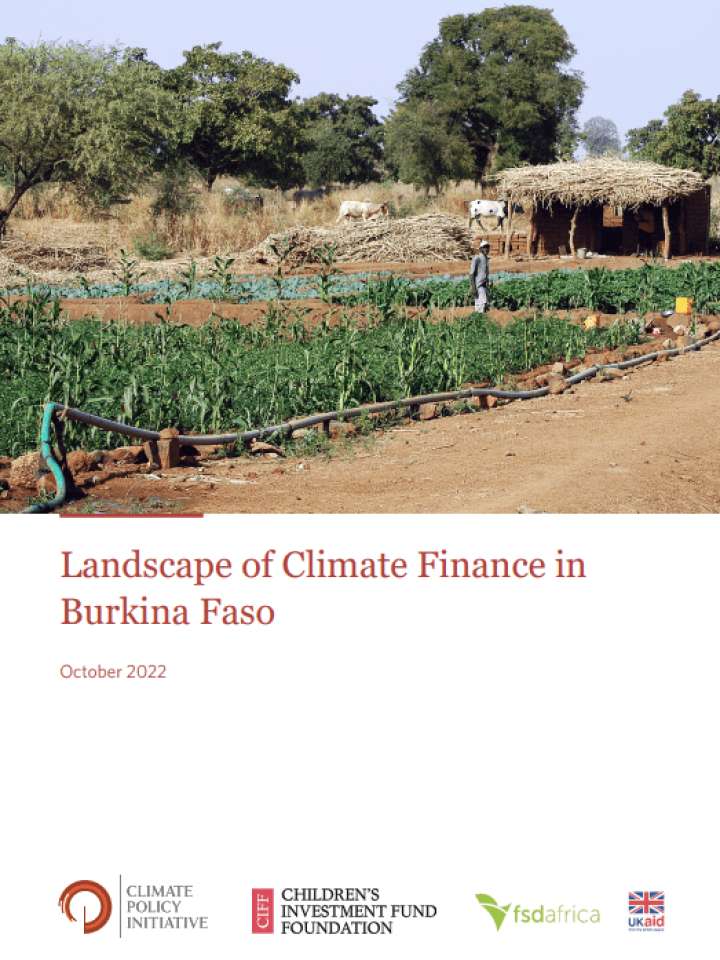 Landscape of Climate Finance in Burkina Faso
