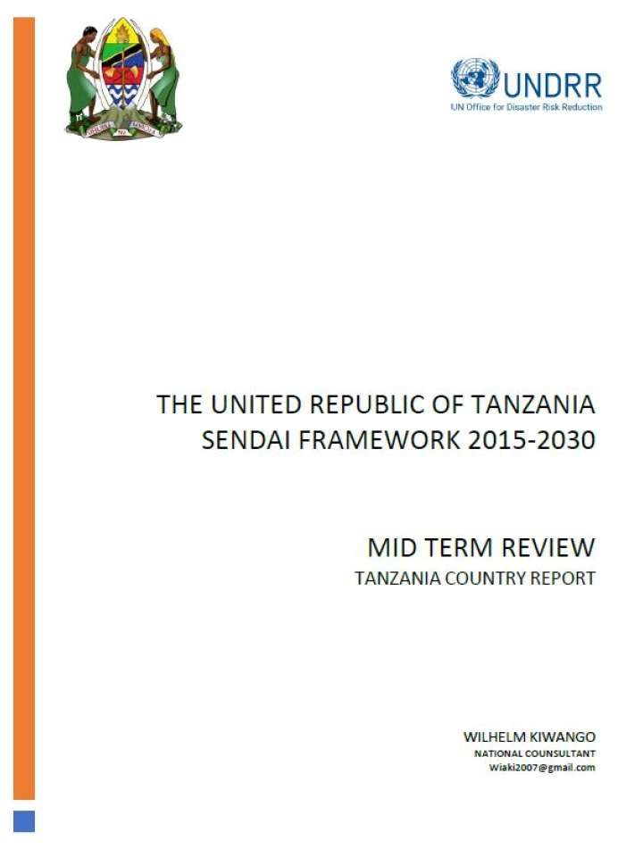 Cover- United Republic of Tanzania VNR MTR
