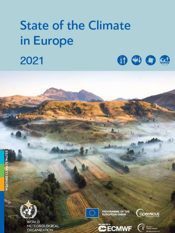 WMO State of the Climate Europe 2021 Cover