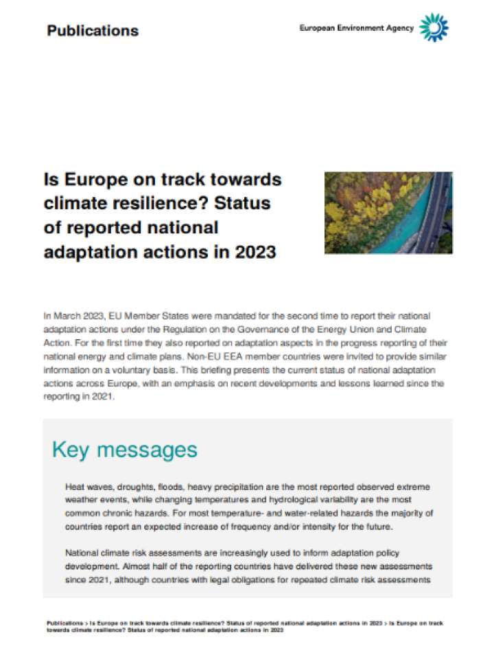 Cover and source: European Environment Agency