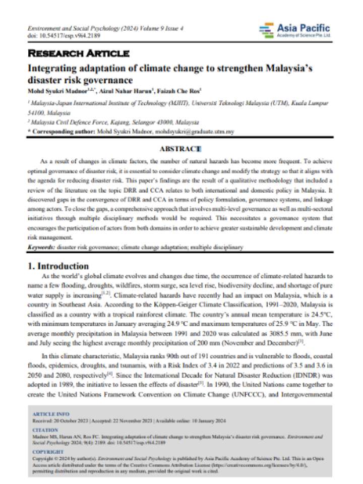 Cover and source: Government of Malaysia