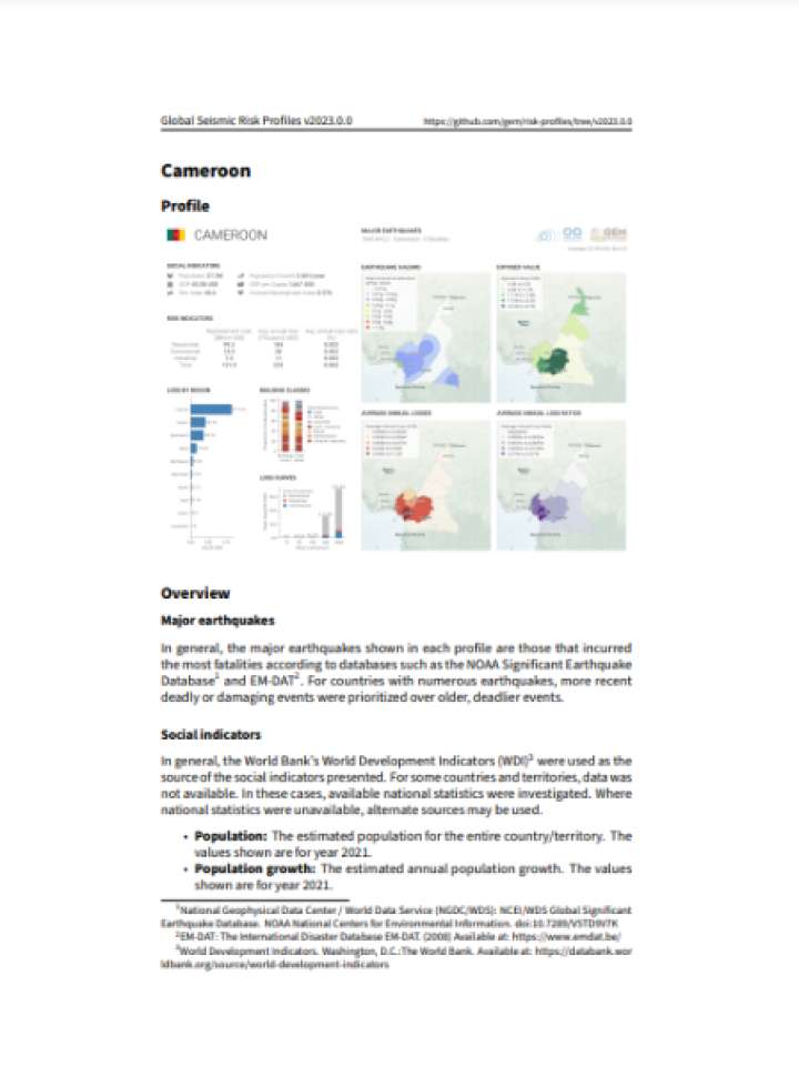 Cover and source: Global Earthquake Model Foundation