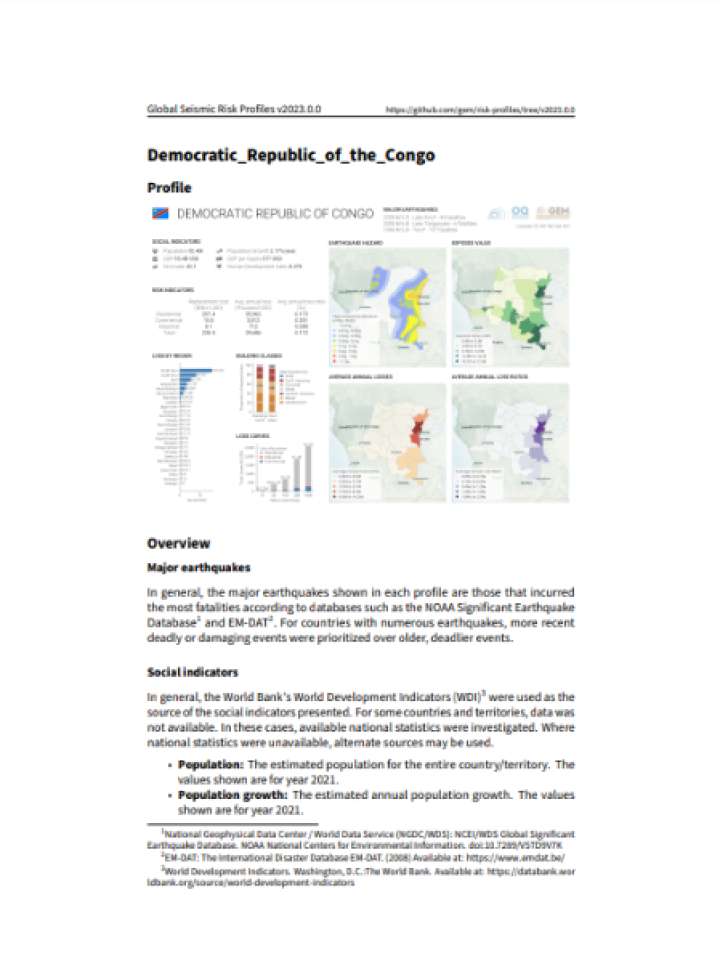 Cover and source: Global Earthquake Model Foundation